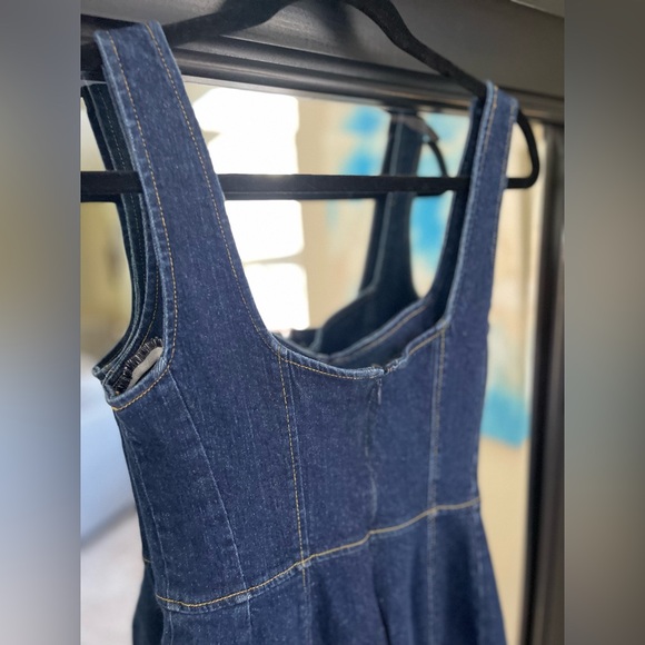 Jason Wu Collective X RTR Collab Denim Midi Dress Size 10 - Picture 8 of 10
